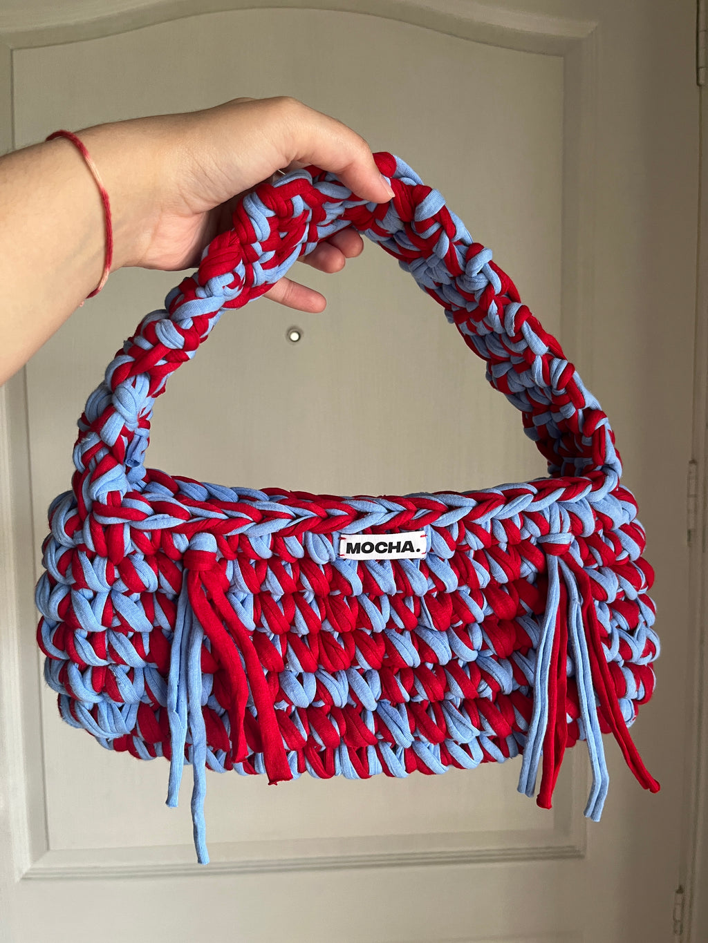 Berry Fizz Crochet Handbag