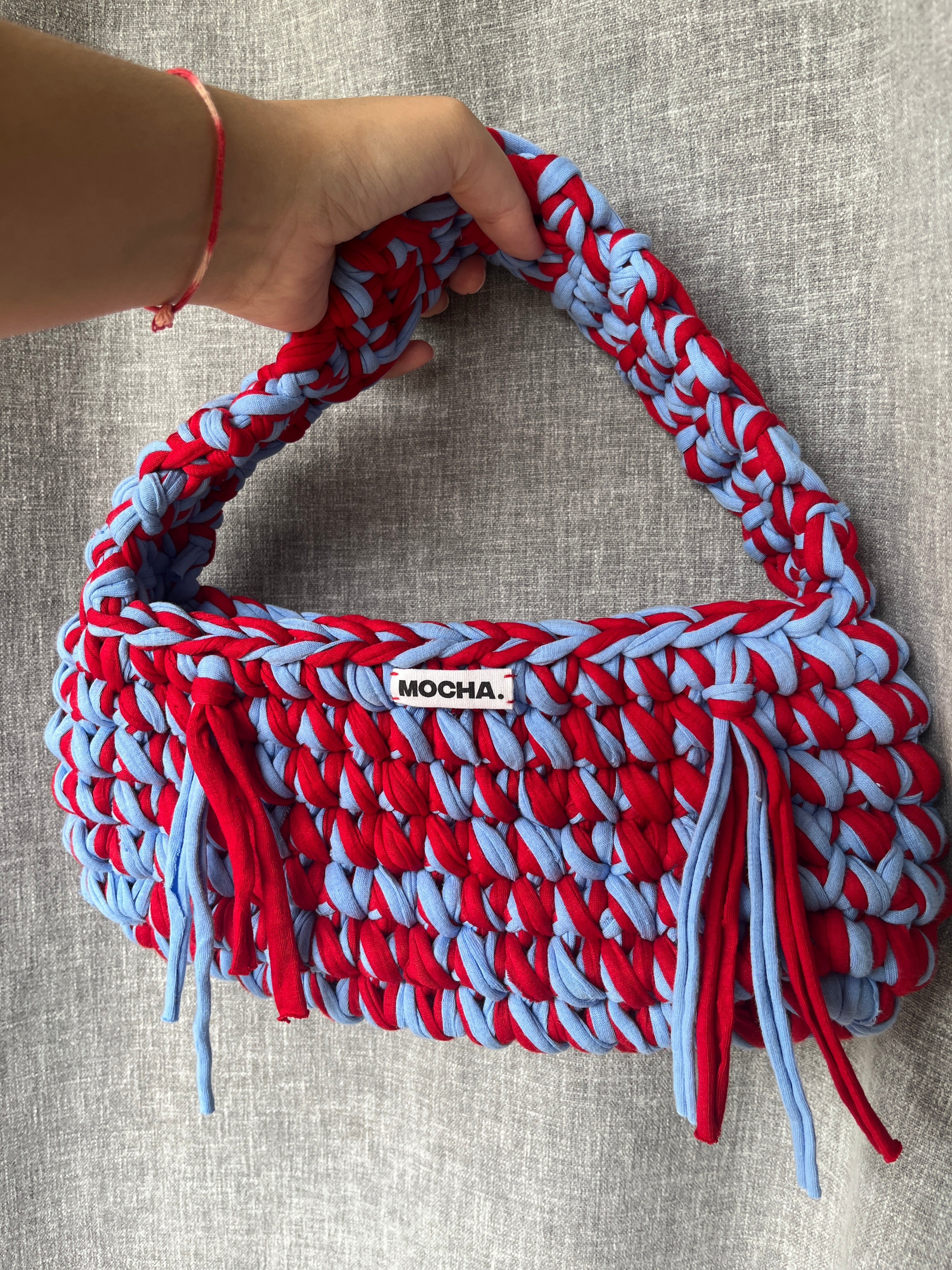 Berry Fizz Crochet Handbag